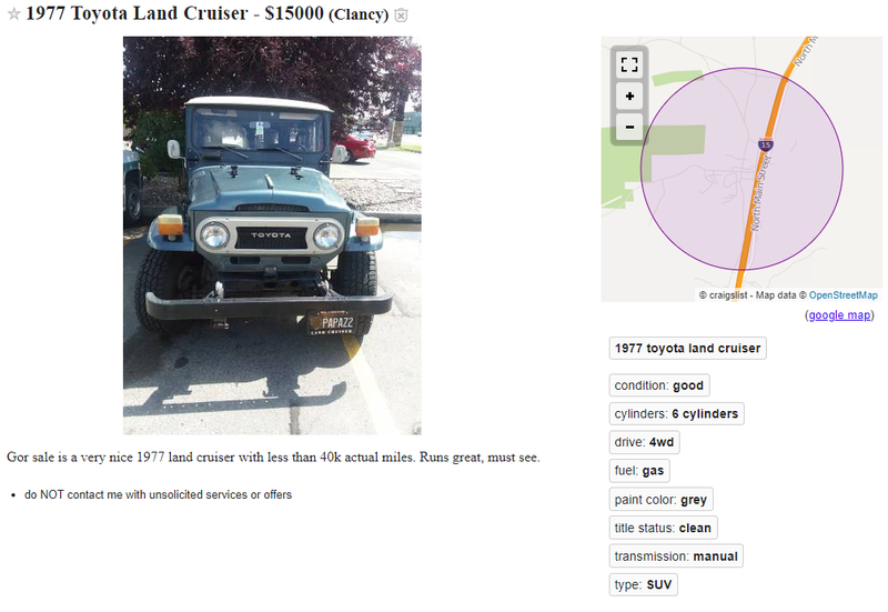 Illustration for article titled Found on Montana Craigslist: Hunt for Blue Toyota Edition